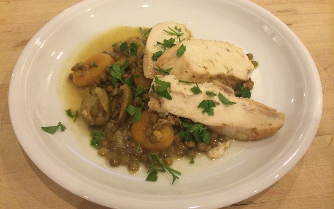 Moroccan Chicken with Lentils