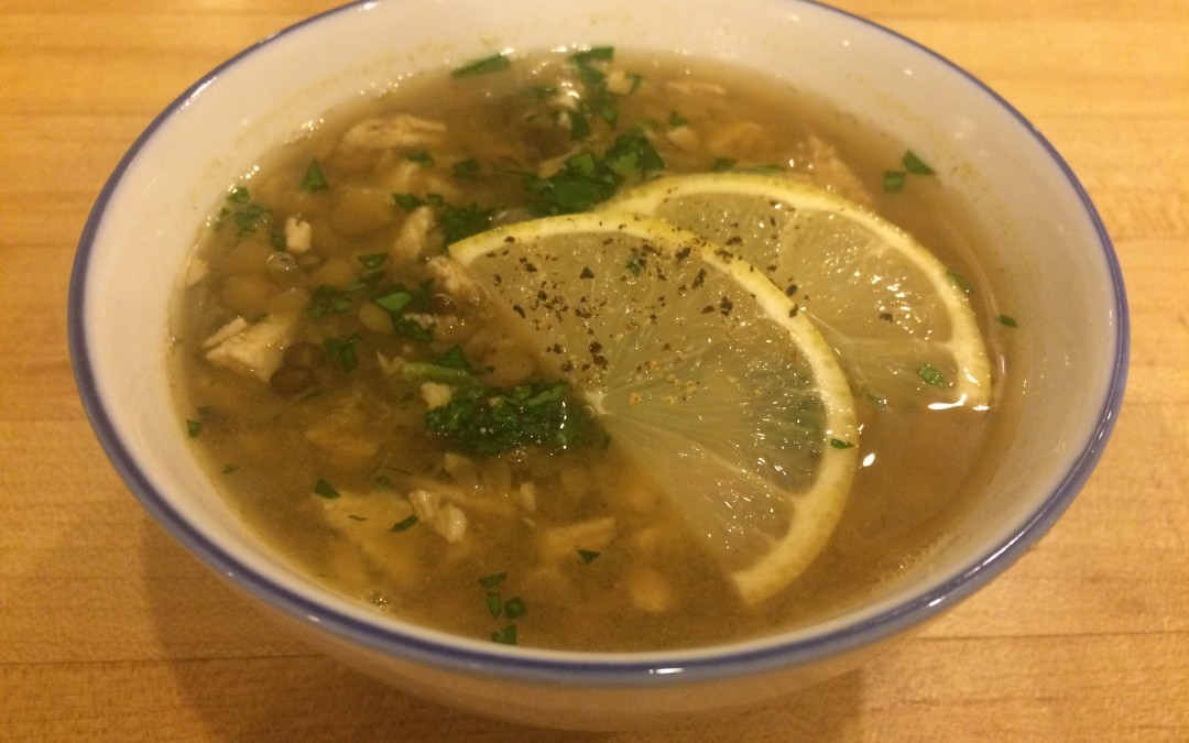 Peruvian Chicken and Lentil Soup