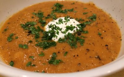 Red Lentil and Chickpea Soup