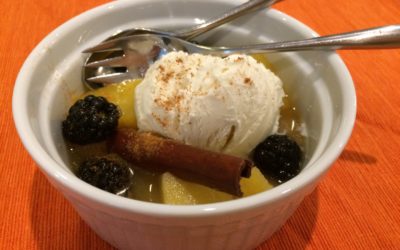 Poached Pineapple with Winter Spices